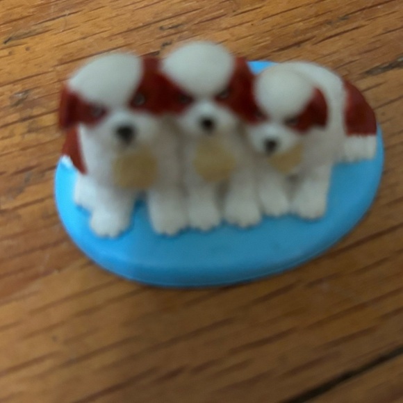 Vintage 2001 Fisher Price Loving Family St Bernard Puppies Dogs pets - Picture 2 of 5